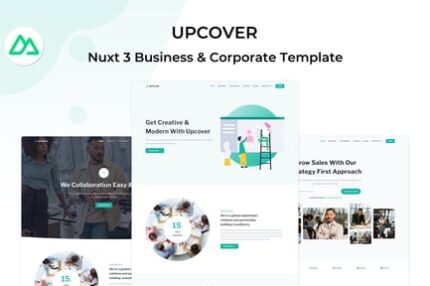 Upcover - Nuxt 3 Business Landing Page Template