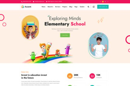 Ascent - Childcare Kids Education Next Js Template