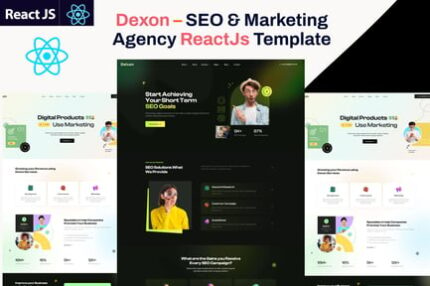 Dexon - SEO & Marketing Agency ReactJs Template