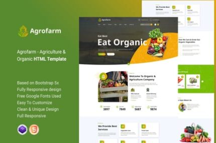 Agrofarm - Agriculture & Organic HTML Template