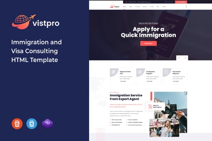 Vistpro - immigration and Visa Consulting Template