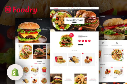 Foodry - Fast Food & Restaurant Shopify Theme