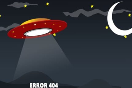 UFO 404 - Animated 404 Page