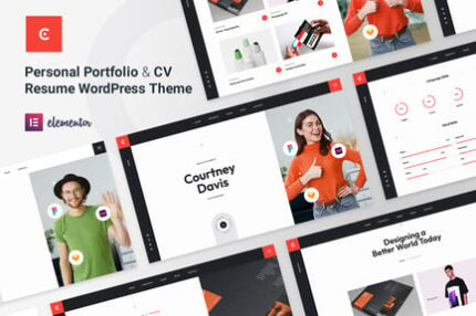 Courtney - Personal Portfolio WordPress Theme