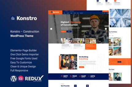 Konstro – Construction WordPress Theme