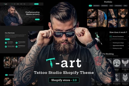 T Art - Tattoo Shop Shopify Theme