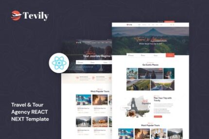 Tevily - Travel & Tour Agency React Next Template