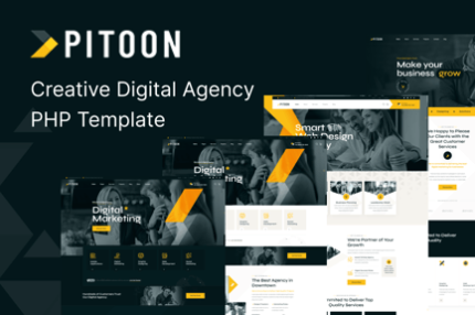 Pitoon – PHP - Creative Digital Agency Template