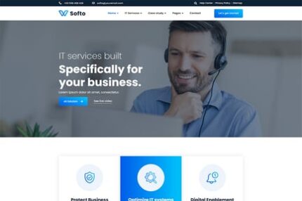 Softo - IT Solutions & Services WordPress Theme