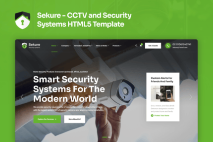 Sekure - CCTV and Security Systems HTML5 Template