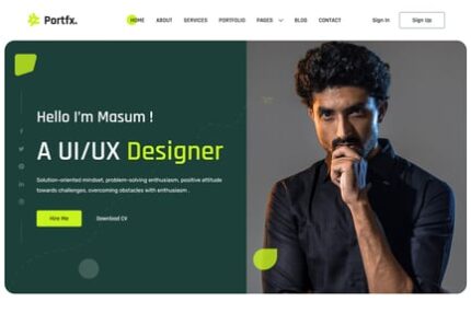Portfx - Personal Portfolio HTML Template