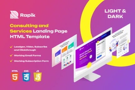 Rapik - Creative Consulting Landing Page Template