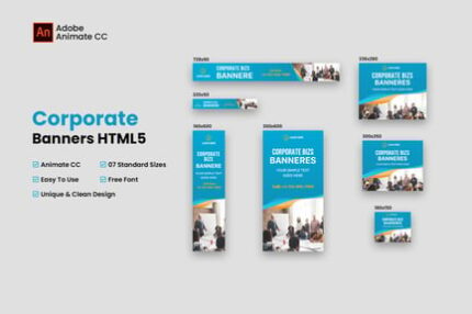 Corporate Banners Ad HTML5 (Animate CC)