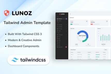 Admin Template & Dashboard Tailwind UI Kit - Lunoz