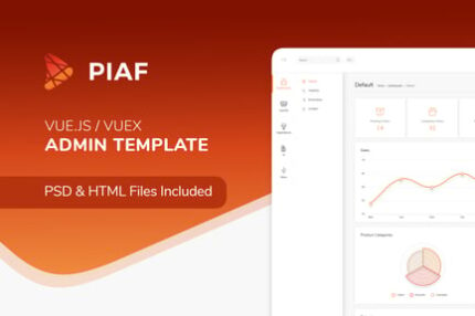 Piaf Vuejs - Vuejs Admin Template