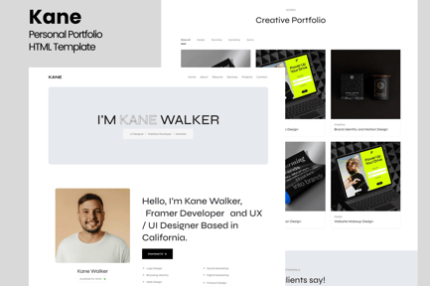 Kane - Personal Portfolio HTML Template