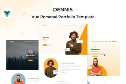 Dennis - Vue Personal & Minimal Portfolio Template