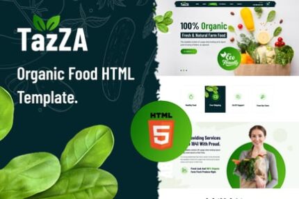 TazZA - Organic Food HTML5 Template