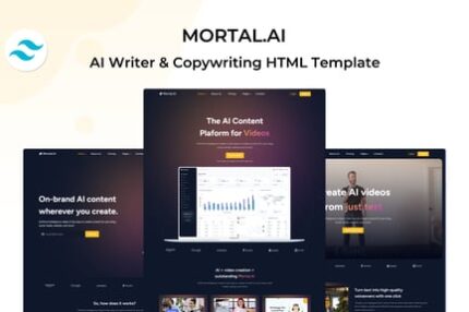 Mortal - AI Writer & Copywriting Template