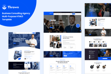 Thrown-Business Consulting Agency HTML5 Template