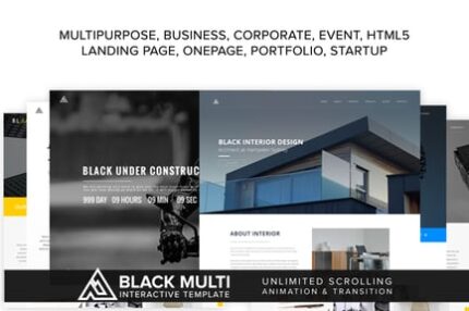 Black Multi Interactive Template