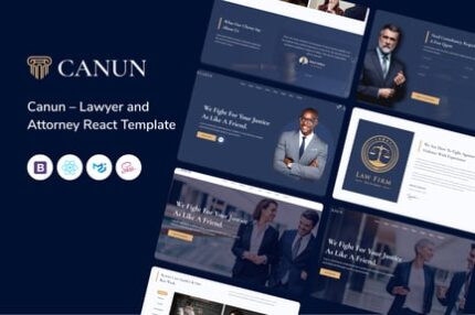 Canun – Lawyer and Attorney React Template