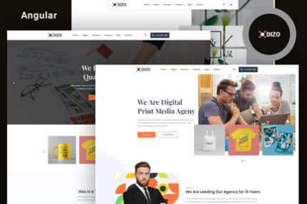 Dizo - Angular Print on Demand Services Template