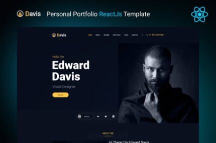 Davis - Personal Portfolio ReactJs Template