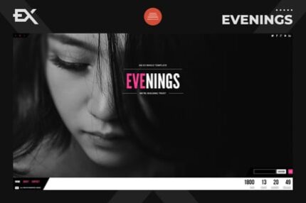 Evenings - Responsive Coming Soon Page