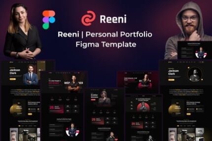 Reeni - Personal Portfolio & CV Card Template