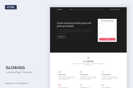 Globing - Bootstrap 5 Landing Page Template