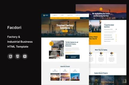 Facdori - Factory & Industrial HTML Template