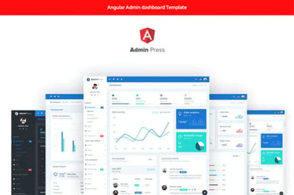 Admin Press Angular 10 dashboard Template