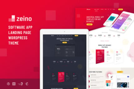 Zeino - App Landing WordPress Theme