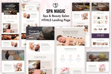 SpaMagic - Beauty Spa Salon Wellness Center HTML