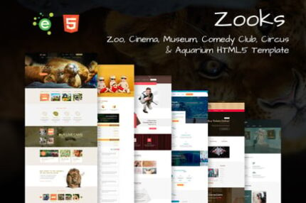 Zooks - 6 in 1 Multipurpose HTML5 Template