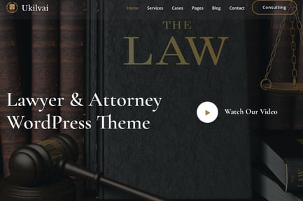 Ukilvai - Lawyer & Attorney WordPress Theme