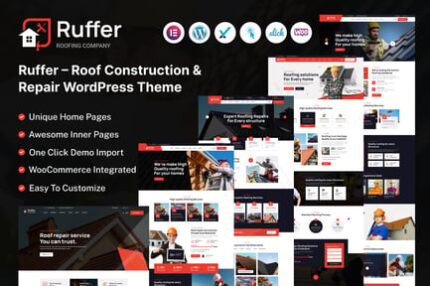 Ruffer - Roof Construction & Repair WordPress Them