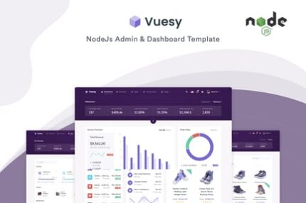 Vuesy - NodeJs Admin & Dashboard Template