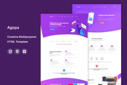 Agopa - Creative Multipurpose HTML Template