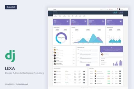 Lexa - Django Admin & Dashboard Template