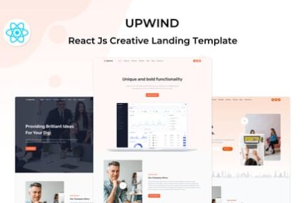 Upwind - React Js Landing Page Template