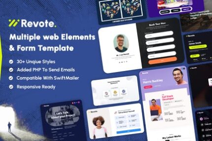 Revote - Multiple Web Elements & Forms Templates