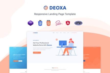 Deoxa - Angular 10 Landing Page Template