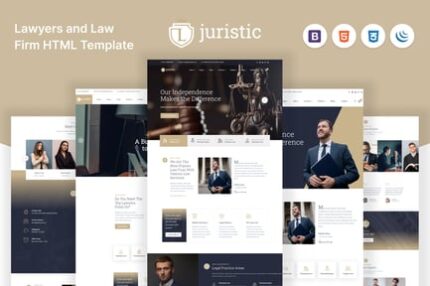 Juristic - Lawyers and Law Firm HTML Template