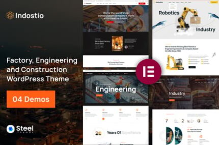 Indostio - Factory & Construction WordPress Theme