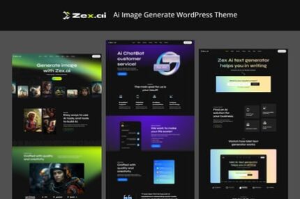 Zex - Ai Image Generate WordPress Theme