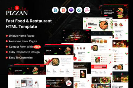 Pizzan - Fast Food and Restaurant HTML Template