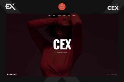 Cex - One Page Portfolio Template