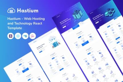 Hastium - Hosting and Technology React Template